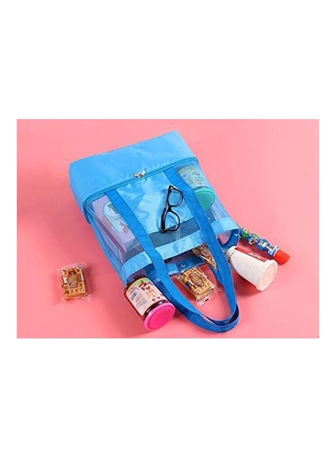 XiuWoo - Mesh Beach and Picnic Tote Bag with Insulated Compartment - Image 1