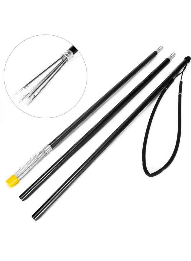 Three-section Aluminum Alloy Harpoon Black - Image 1