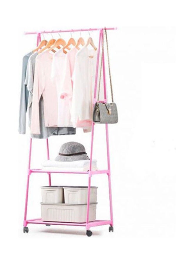 Clothes Stand And Organizer- Coat Rack Metal Pink  - Image 1