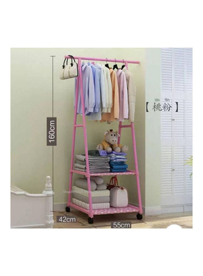 Clothes Stand And Organizer- Coat Rack Metal Pink  - Image 2