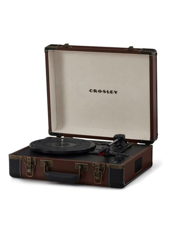 Crosley - Portable USB Turn Table with Bluetooth CR6019D-BR4 Brown - Image 1