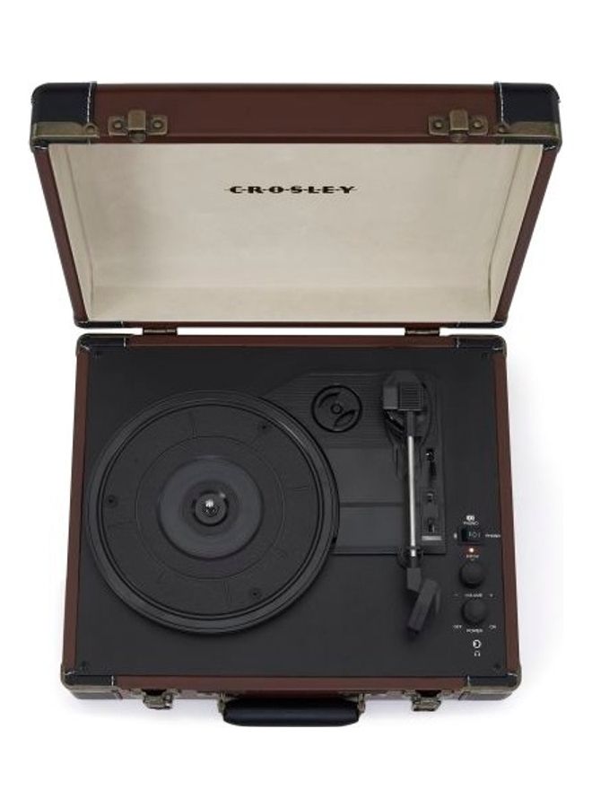 Crosley - Portable USB Turn Table with Bluetooth CR6019D-BR4 Brown - Image 1
