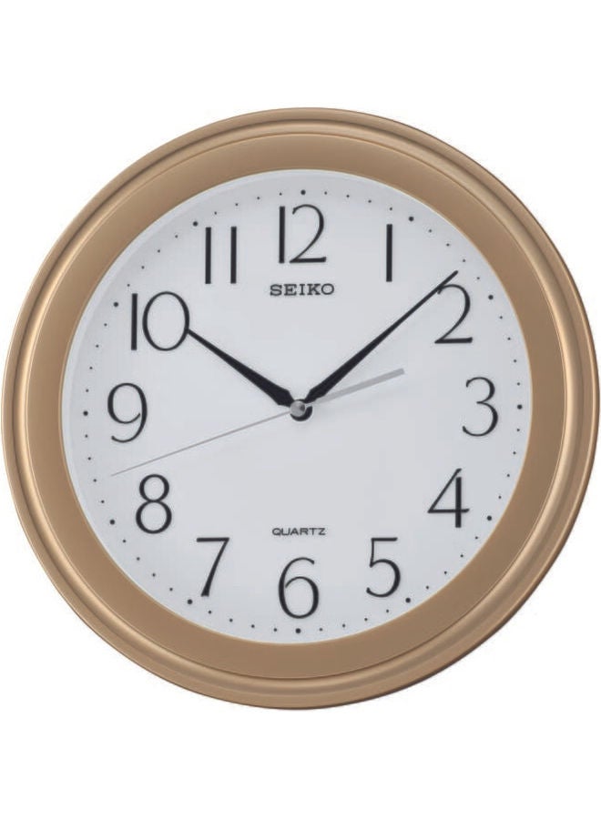 Seiko - Simple Analog Wall Clock White/Gold 28.7x3.9cm - Image 1