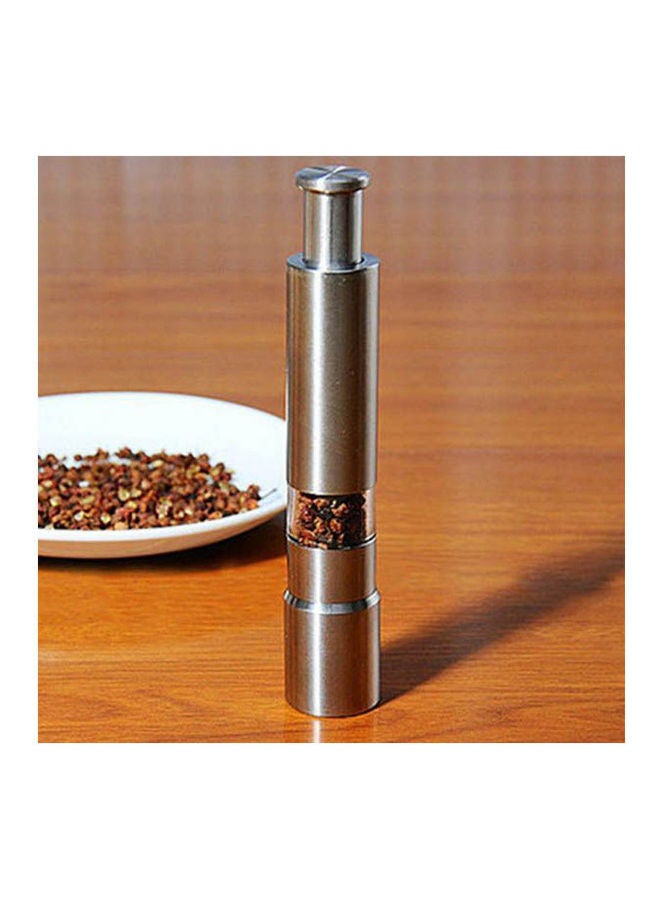 Generic Stainless Steel Manual Pepper Mill Grinder Silver  - Image 2