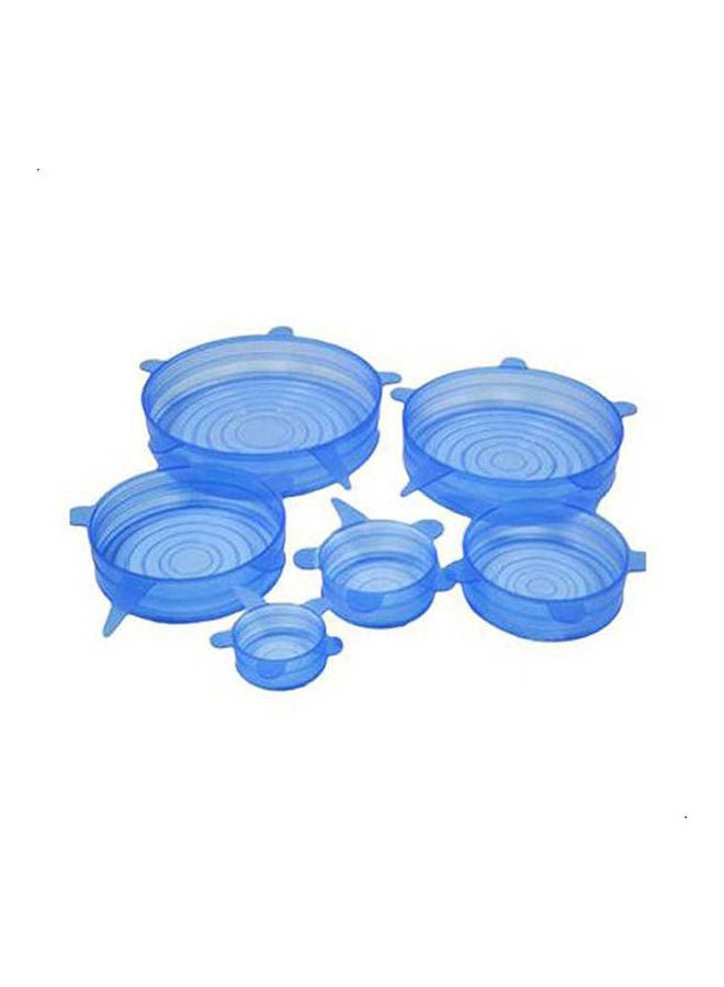 Generic 6 Pieces Reusable Kitchen Tools Bowl Cover Pan Lid  Premium Stretch Silicone Lids  Stretch Silicone Bowl Lid Multicolour  - Image 1