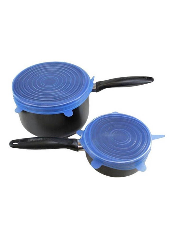 Generic 6 Pieces Reusable Kitchen Tools Bowl Cover Pan Lid  Premium Stretch Silicone Lids  Stretch Silicone Bowl Lid Multicolour  - Image 2