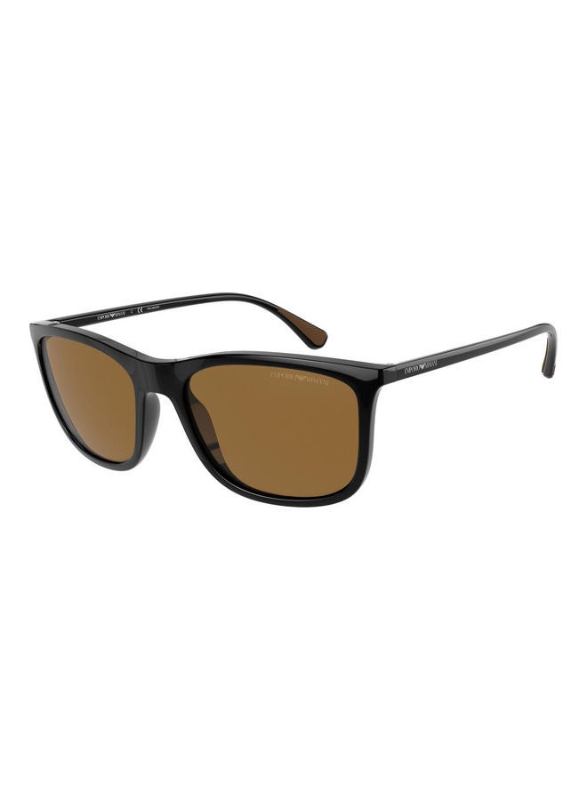 EMPORIO ARMANI - Men's UV Protected Square Shape Sunglasses - Image 1