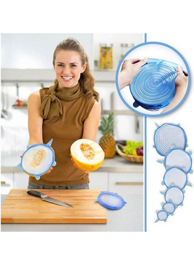 Generic - 6Pcs Universal Silicone Suction Lid Bowl Pan Cooking Pot Lid Silicon Stretch Lids Silicone Cover Pan Spill Lid Stopper Cover Silicon Stretch Lids Food Fresh Cover Multicolour - Image 1