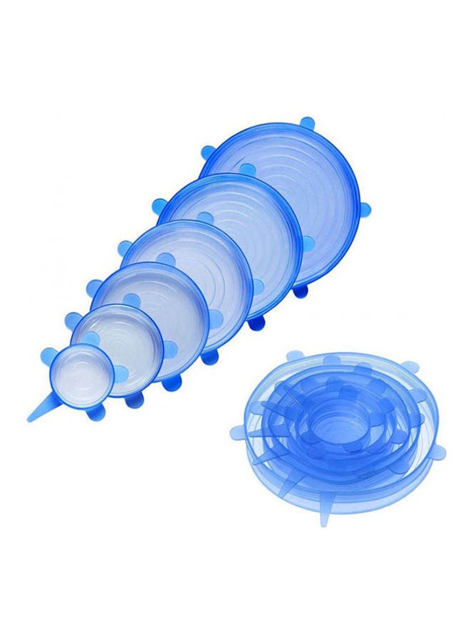 Silicone Stretch Lids6 Pack Of Various Sizes Reusable Durable And Expandable To Fit Various Size And Shape Of Containers Keeping Food Fresh Dishwasher And Freeze Multicolour - Image 1