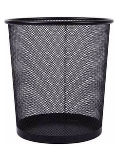 M&G Metal Trash Bin Black
