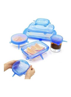 Set Of 6 Silicone Stretch Lids12 Pack Of Various Sizes To Fit Various Size And Shape Of Containersreusable Durable And Expandable Food Covers  Keeping Food Freshdishwasher And Freeze Multicolour - v1627504563/N49565585A_2