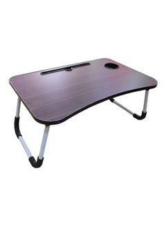 Generic Detachable Folding Table On Bed Brown/Black/Silver 35 x 40 x 60cm  - Image 1