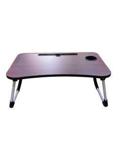Generic Detachable Folding Table On Bed Brown/Black/Silver 35 x 40 x 60cm  - Image 2