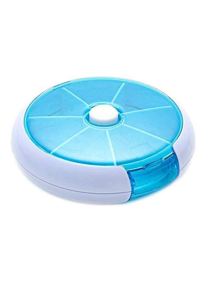 Generic Weekly Pill Box Cute Weekly 7 Compartments Large Medicine Organizer Multicolour 2.1 x 9cm  - Image 1