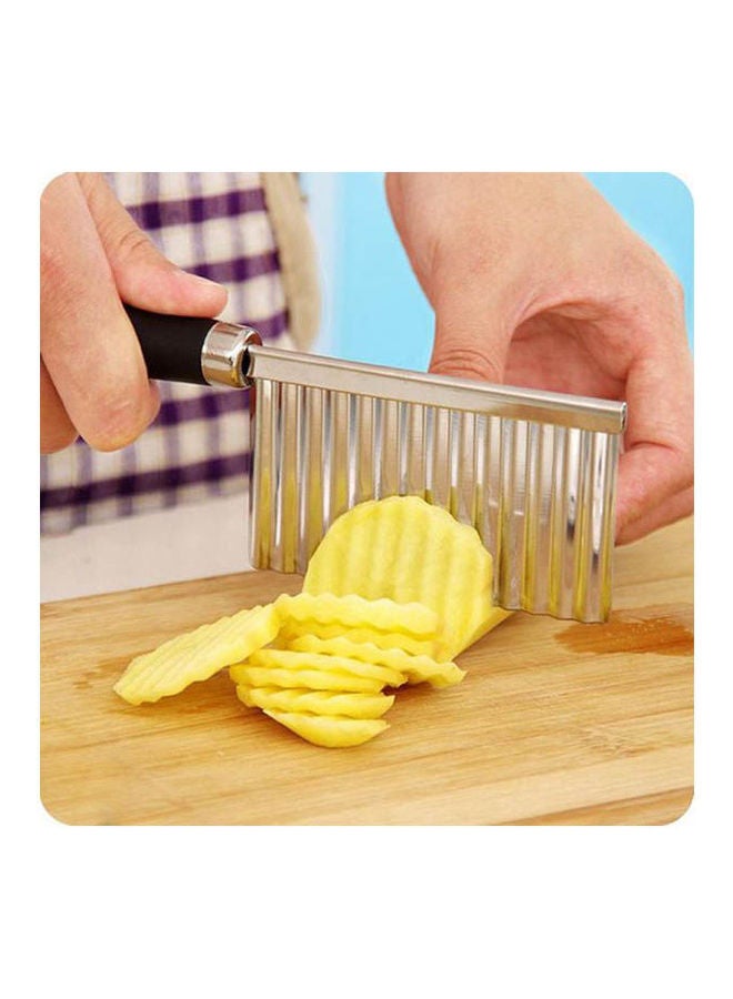 1Pcs Vegetable Carrot Blade Potato Crinkle Wavy Cutter Slicer Multicolour  - Image 2
