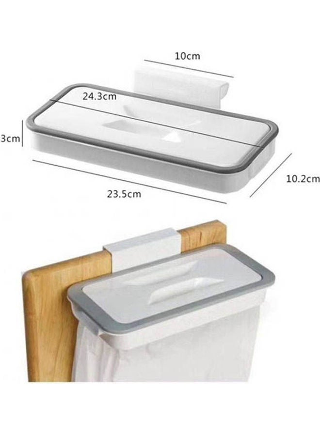 2Pcs Kitchen Tools Garbage Bag Holder Cupboard Door Back Trash Rack Storage Kitchen Garbage Rubbish Bag Cabinet Hanging Trash Rack Kitchen Orgnizer Multicolour - Image 2