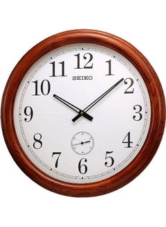 Seiko Simple Analog Wall Clock Brown 50.5x6.2cm 