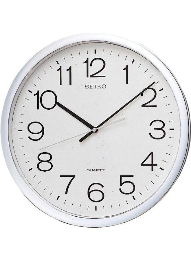 Seiko - Simple Analog Wall Clock Silver 40x4cm - Image 1