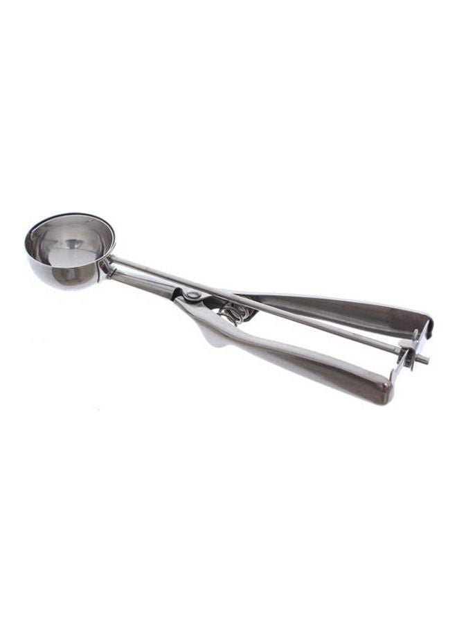 Generic - Karmi Stainless Steel Ice Cream Scoop With Pressing Handle Silver - Image 1