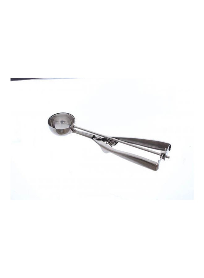 Generic - Karmi Stainless Steel Ice Cream Scoop With Pressing Handle Silver - Image 1