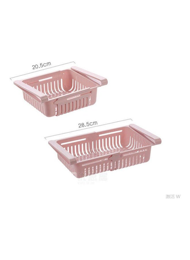 1 Pc Refrigerator Shelf Partition Drawer Kitchenware Refrigerator Storage Box Multicolour 20.5x7.5cm - Image 2