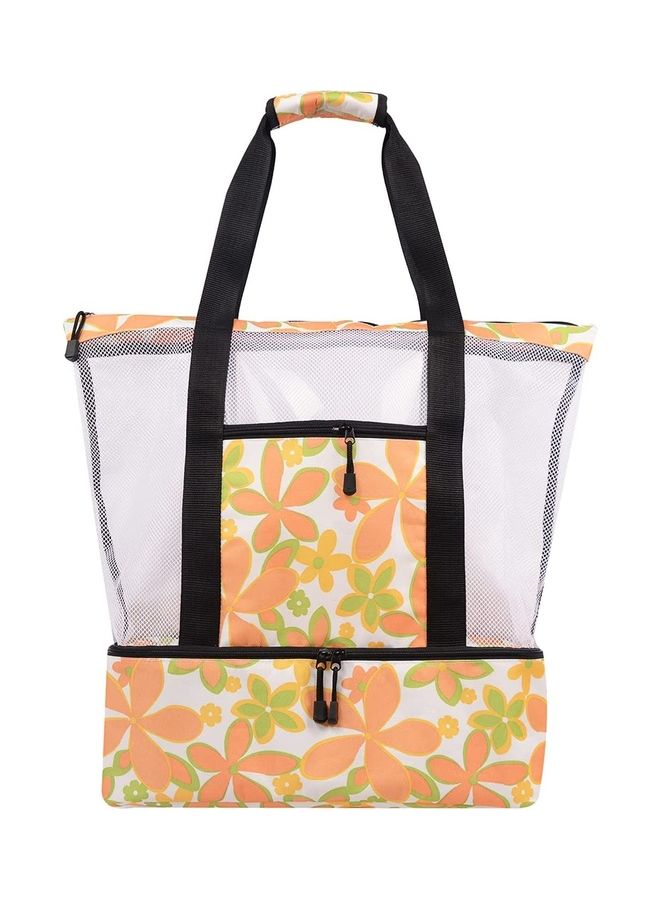 XiuWoo - Mesh Beach and Picnic Tote Bag with Insulated Compartment - Image 1