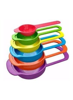 A Set Of 6 Measuring Spoons Multicolour
