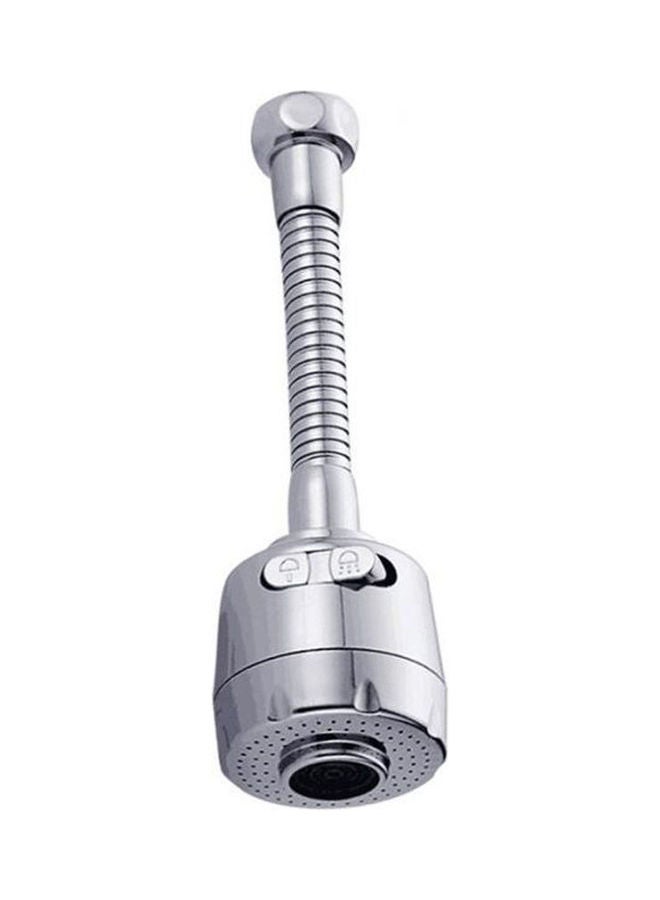 Generic Faucet Sprayer Kitchen 360 Degree Rotary Extension With Universal Adapters Gaskets Silver  - Image 1