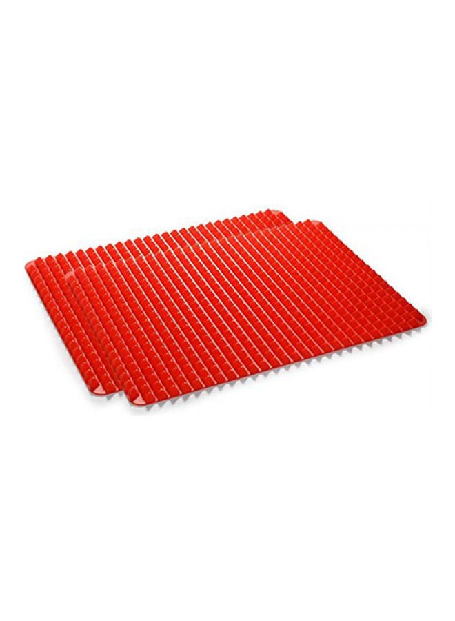 Silicone Baking Mat, Cooking Pan Oven Tray Baking Sheet Red  - Image 1