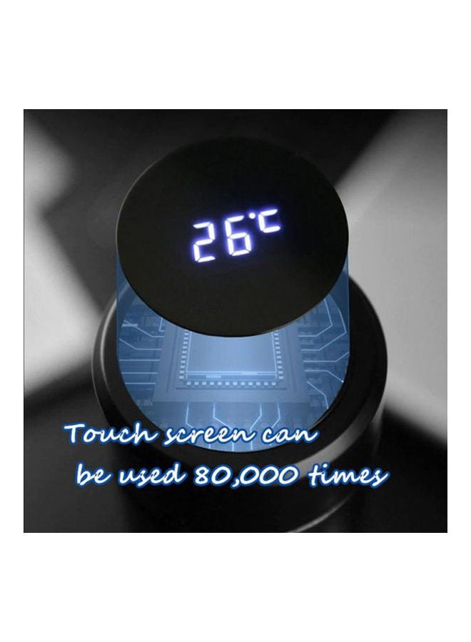 Generic - Coffee Ceramic Printed Mug With Touch Screen To Display Temperature Light Blue - Image 1