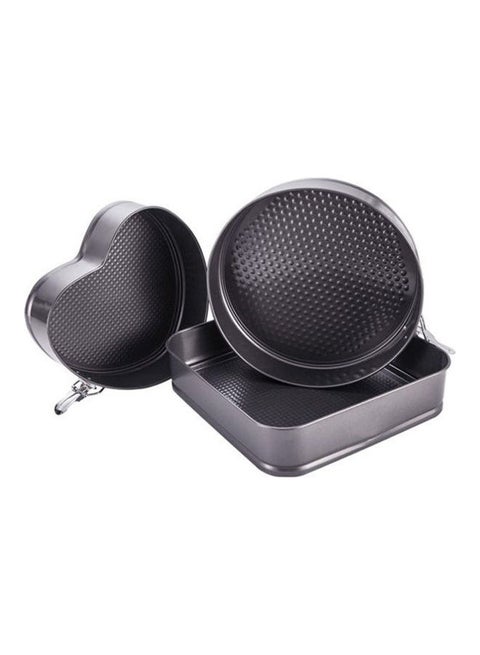 Bakeware Cake Pan Nonstick Oven Baking Tray Bake Pan , Set Of 3 Black