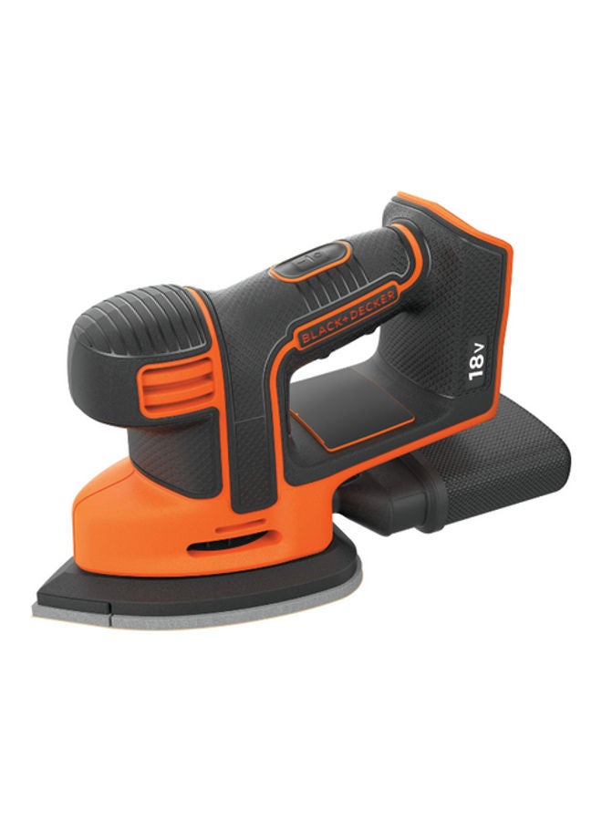 BLACK+DECKER Cordless Mouse Detail Sander Bare Unit 18V (Battery Not Included) Orange/Black - Image 1