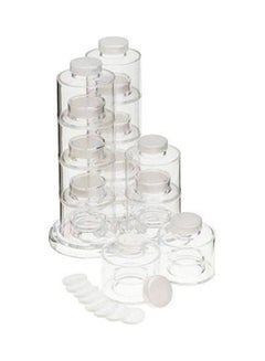 Generic Happy Home Acrylic Crystal Spice Or Tower Set Clear 