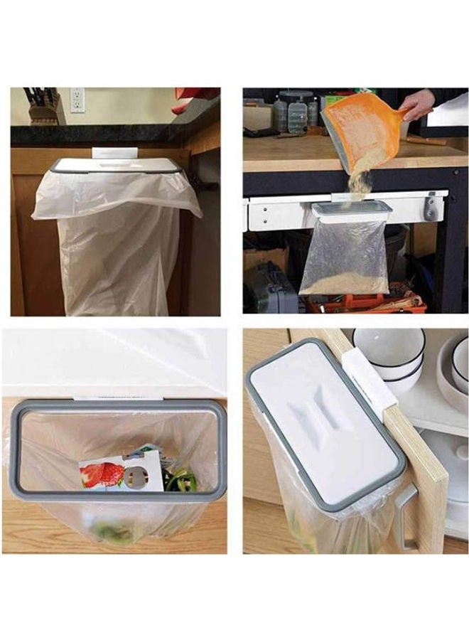 Edencomer  Attach A Trash Cupboard Door Back Trash Rack Storage Garbage Bag Holder Hanging Kitchen Cabinet Hanging Trash Rack Kitchen Tools Multicolour  - Image 2