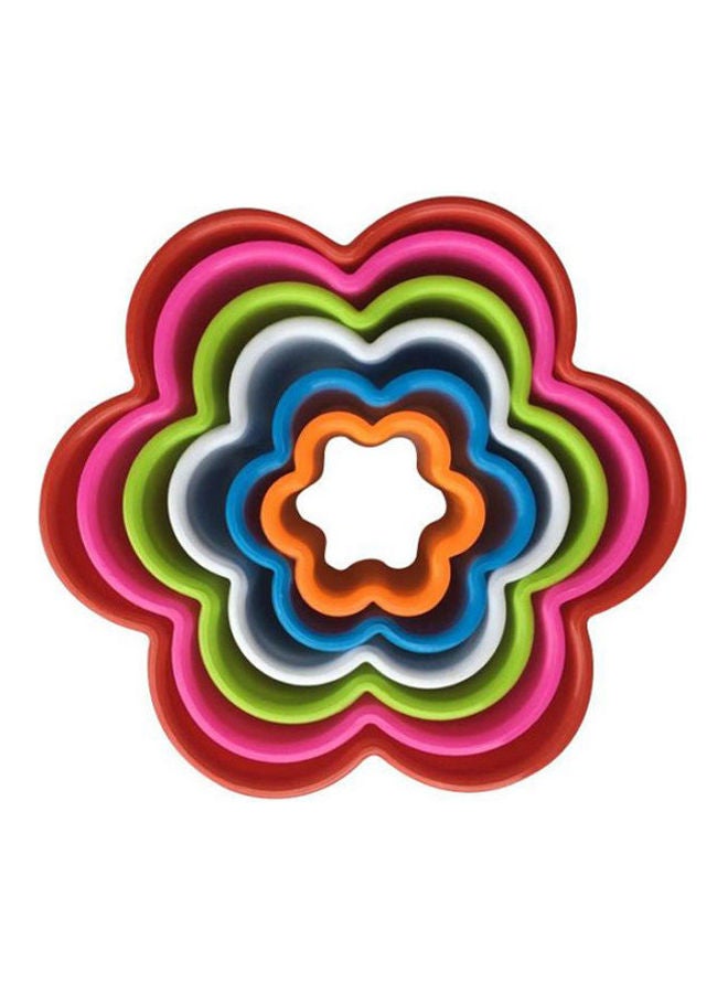 3D Mold  Colorful Flower Shape Cookie  Cutters Mould Baby Shower Party Modeling Cake Decoration For Soap-Candy-Chocolate-Ice-Flowers Cake Decorating Tools Multicolour 