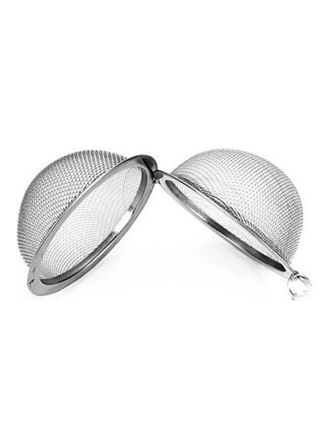 Generic - Stainless Steel Tea Infuser Strainer Mesh Tea Filter Spoon Hooking Chain Silver - Image 1