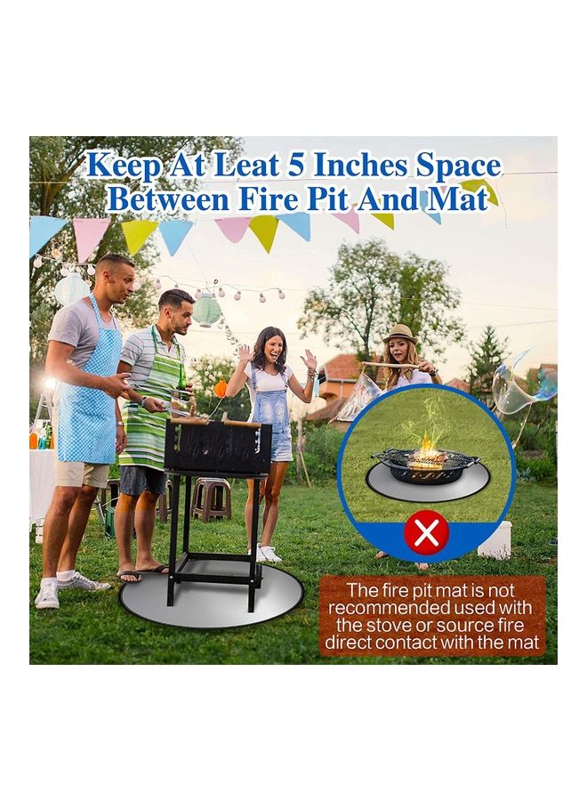 XiuWoo Double-Coated Silicone Fiber Glass Fire Retardant BBQ Grill Mat Grey 36inch - Image 4