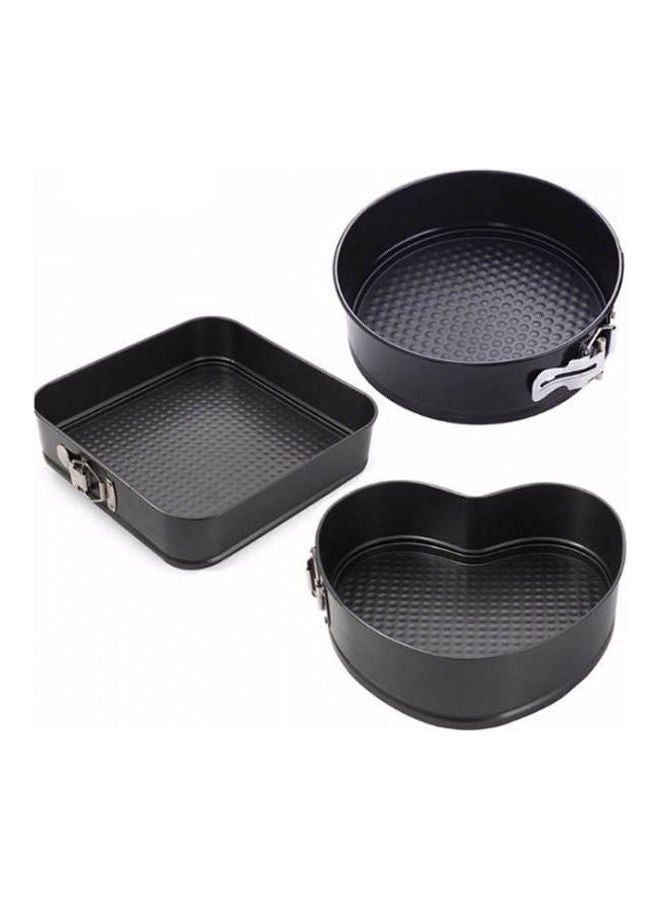 Rness Springform Baking Pans 3 Pcs Set Non Stick Leakproof Cake Pans Cheesecake Pan With Removable Bottom And Quick Release Multicolour