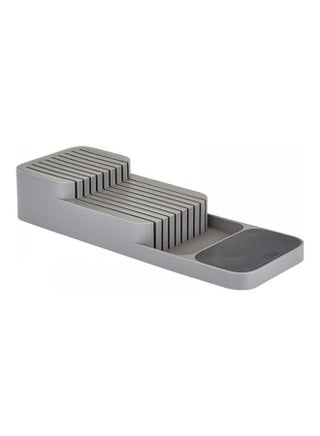 Compact Drawer Store Knife Organiser Grey 39.5 x 14 x 7.4cm - v1627514573/N49565241A_1