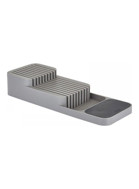 Compact Drawer Store Knife Organiser Grey 39.5 x 14 x 7.4cm