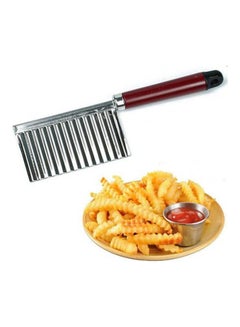 Generic Potato Wavy Edged Knife Stainless Steel Kitchen Gadget Vegetable Fruit Cutting   2724650035264 Silver  - Image 2