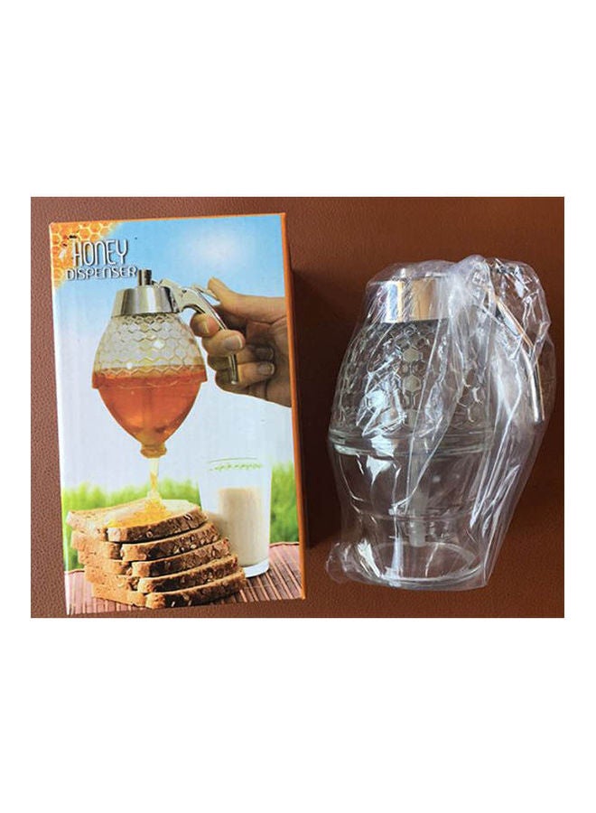 Generic Portable Honey Dispenser Juice Dispenser Food Grade Acrylic Material White 200ml  - Image 2