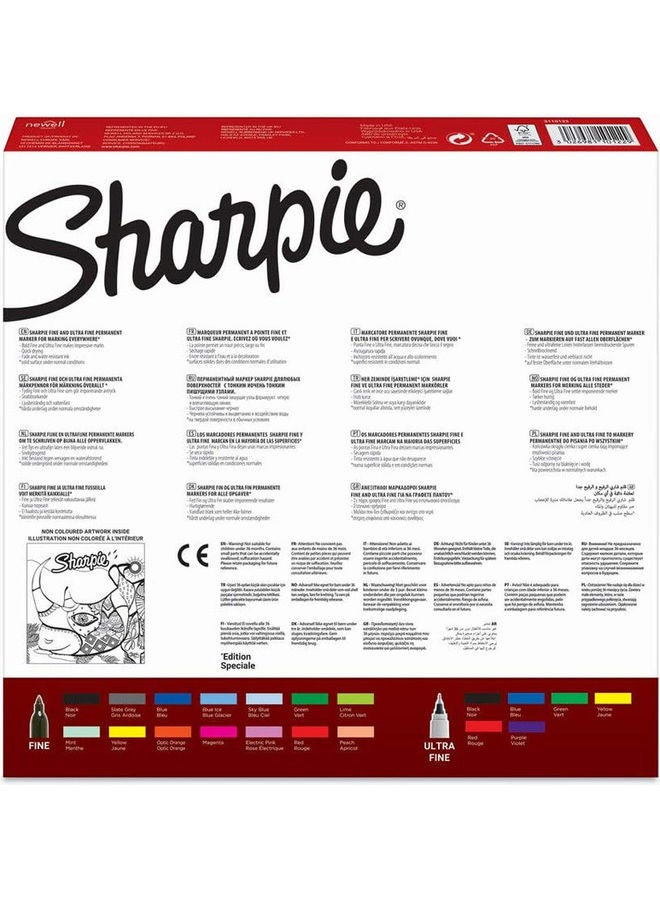 Sharpie 20-Piece Permanent Marker Rhino Pack Multicolour  - Image 2