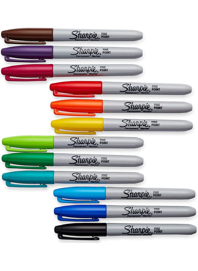 Sharpie 12-Piece Permanent Marker Set Multicolour  - Image 2