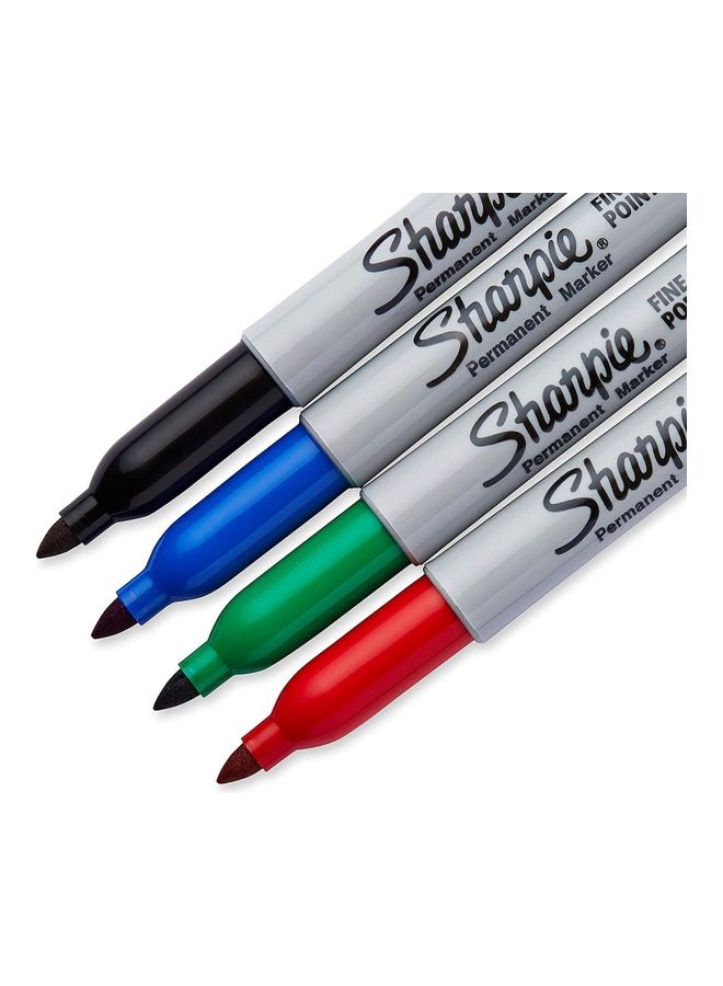 Sharpie 4-Piece Fine Tip Permanent Markers Set Multicolour - Image 2