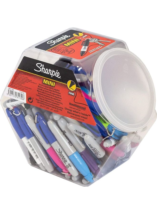 Sharpie 72-Piece Mini Permanent Markers Set Multicolour