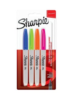 4-Piece Fine Tip Permanent Markers Set Multicolour - v1627525717/N49573634A_1