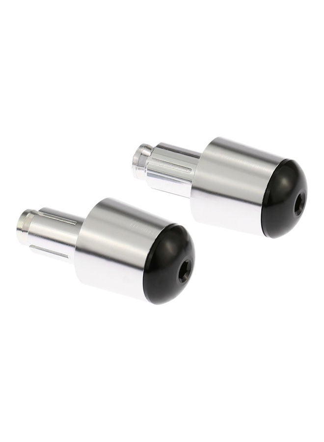 Generic 2-Piece Motorcycle Aluminum Handlebar Bar Ends Plugs Grip Caps  - Image 1