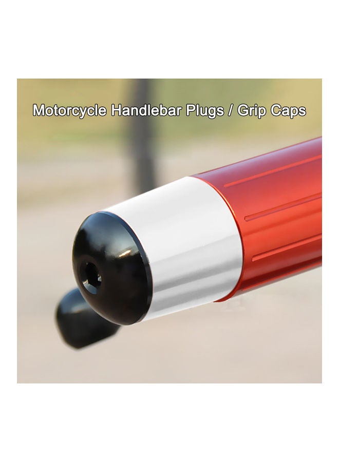 Generic 2-Piece Motorcycle Aluminum Handlebar Bar Ends Plugs Grip Caps  - Image 3