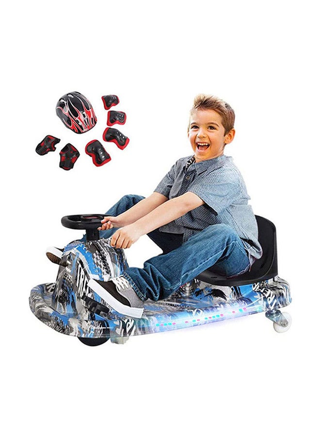 Cool Baby Drift Crazy Cart Electric Scooter With LED Light Multicolour - Image 2